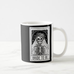Caneca De Café Noiva Para Ser Cartão Tarot Esqueleto Gótico Bache