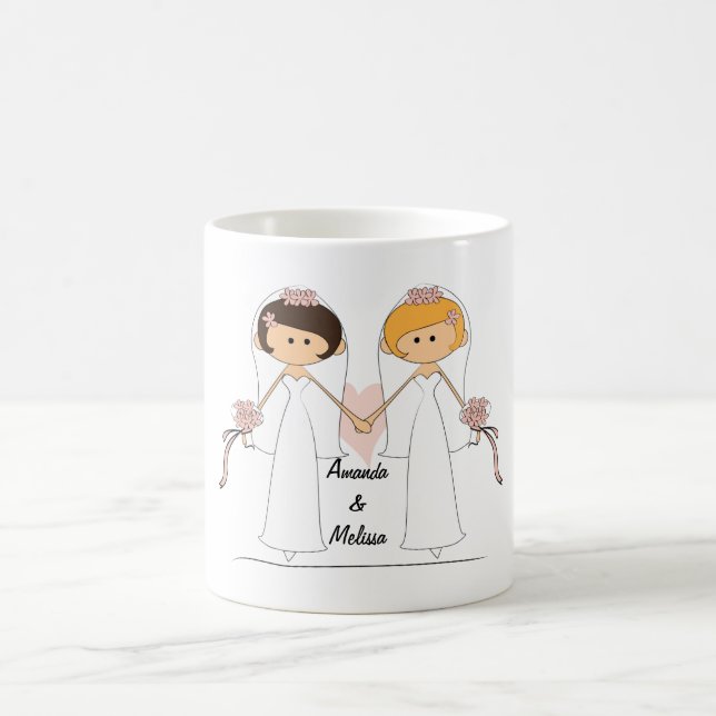 Caneca De Café Noiva personalizada e noiva Mug (Centro)