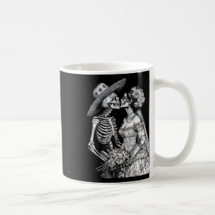 Caneca De Café Noiva Skeleton Wedde E Morto Hormona