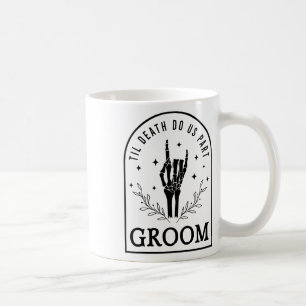 Caneca De Café Noivado W de Dia das Bruxas Gótico da Noiva de Gro