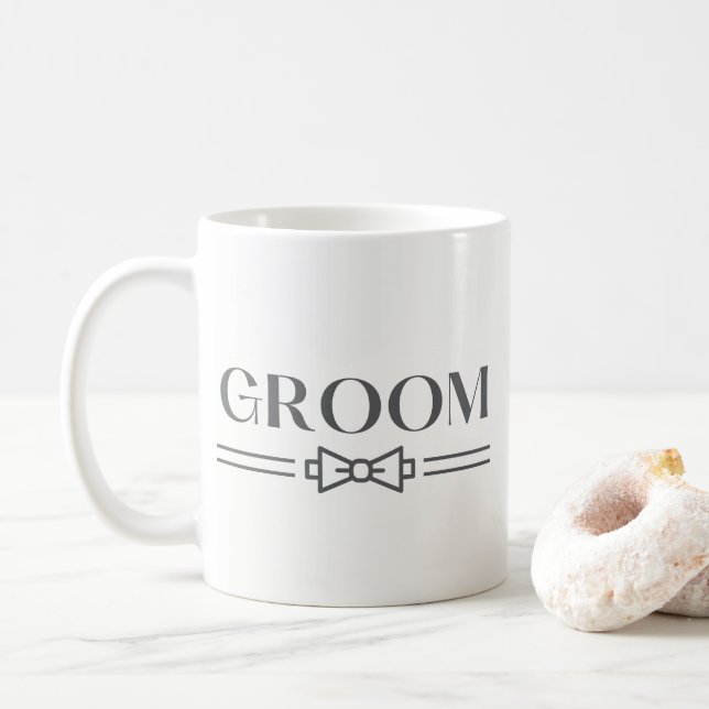 Caneca De Café Noivo (Com Donut)