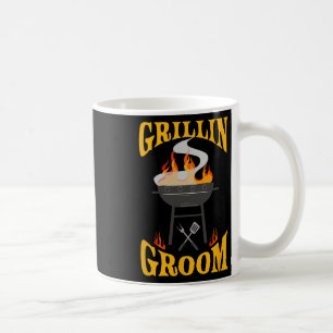 Caneca De Café Noivo Churrasco Grelhar Defumador E Churrasco Chef