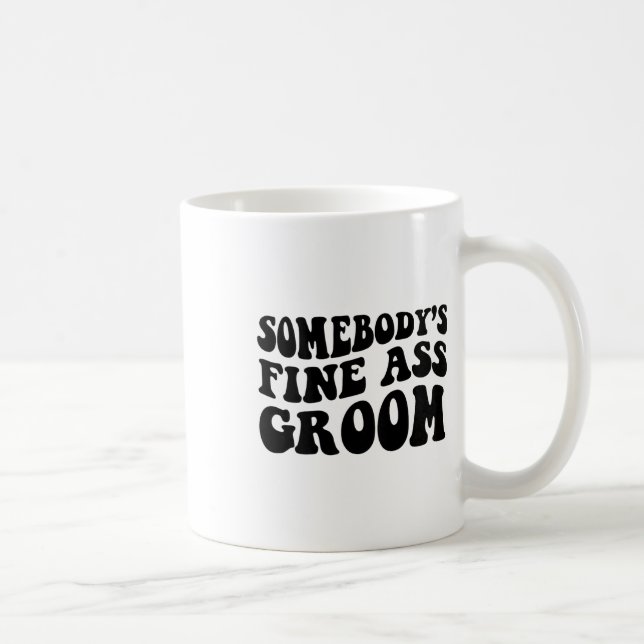 Caneca De Café Noivo Perfeito de Alguém (Direita)