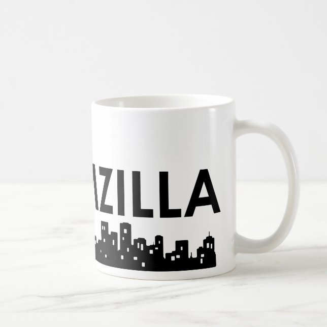 Caneca De Café noivo-zilla (Direita)