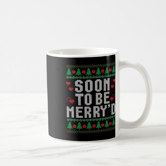 Caneca De Café Noivos Para Casar Roupas Feias De Natal Combinando (Direita)