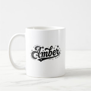 Caneca De Café Nome âmbar primeiro último da família