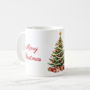 Caneca De Café Nome, Árvore Tradicional Decorada, Feliz Natal
