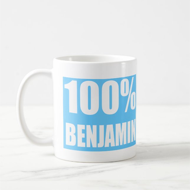 Caneca De Café Nome Benjamin (Esquerda)