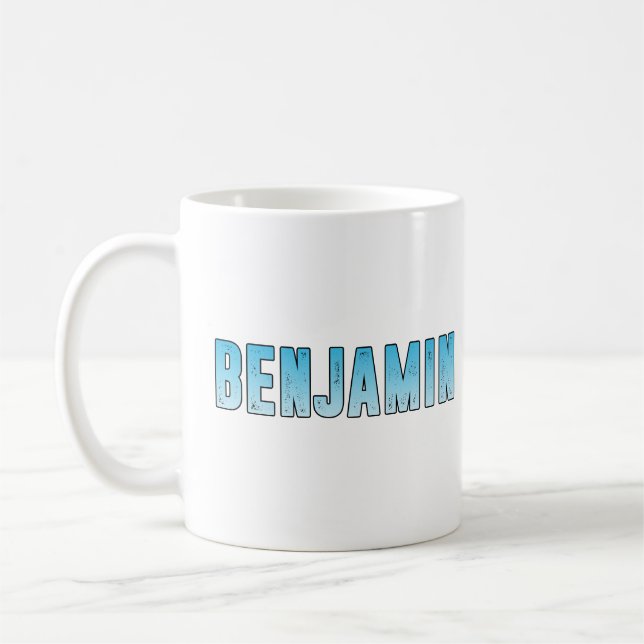 Caneca De Café Nome Benjamin (Esquerda)