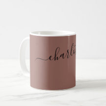 Nome Castanho Escuro Elegante Personalizado