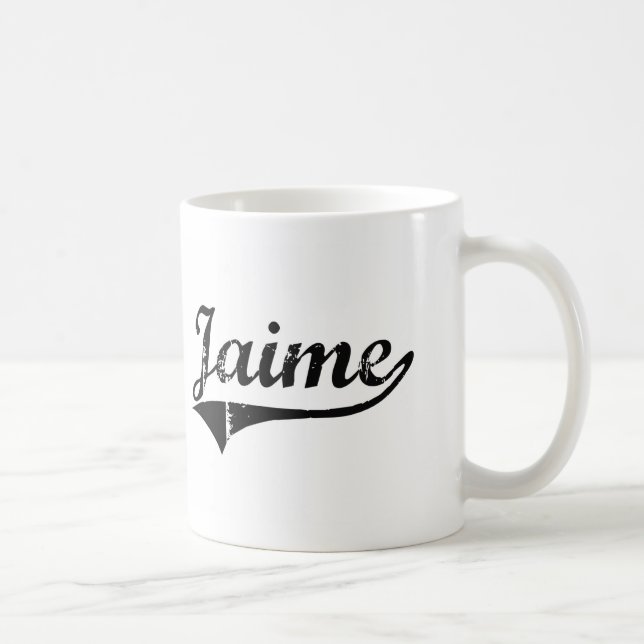 Caneca De Café Nome clássico do estilo de Jaime (Direita)