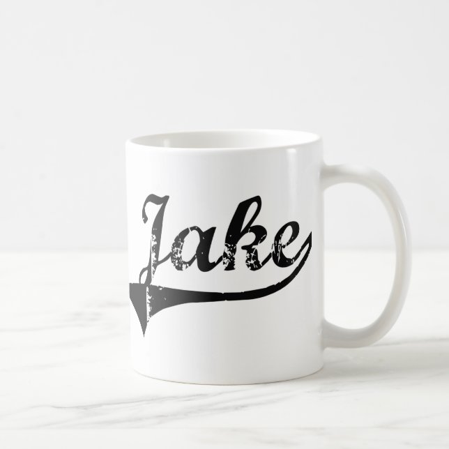 Caneca De Café Nome clássico do estilo de Jake (Direita)