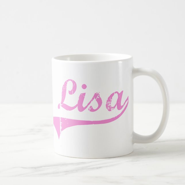 Caneca De Café Nome clássico do estilo de Lisa (Direita)