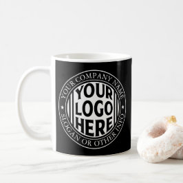 Caneca De Café Nome Comercial Mínimo E Logotipo De Marca Personal