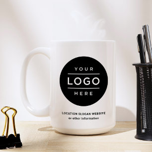 Caneca De Café Nome comercial personalizado e marca de logotipo