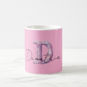 Caneca De Café Nome D Aconchegante Roxo Rosa