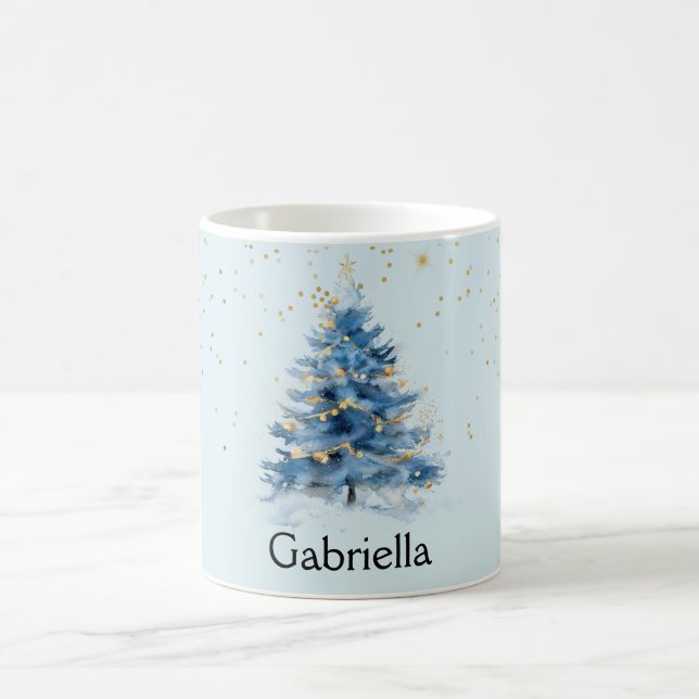 Caneca De Café Nome da Árvore de Natal de Pontos de Confetti Dour (Centro)