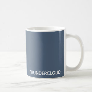 Caneca De Café Nome da Cor da cinza Azul da Thundercloud