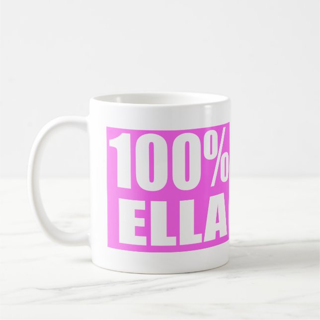 Caneca De Café Nome da Ella (Esquerda)