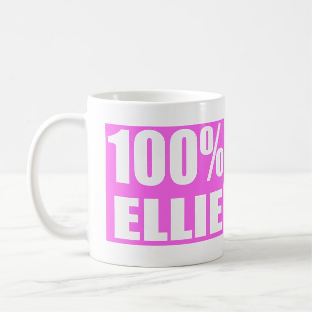 Caneca De Café Nome da Ellie (Esquerda)