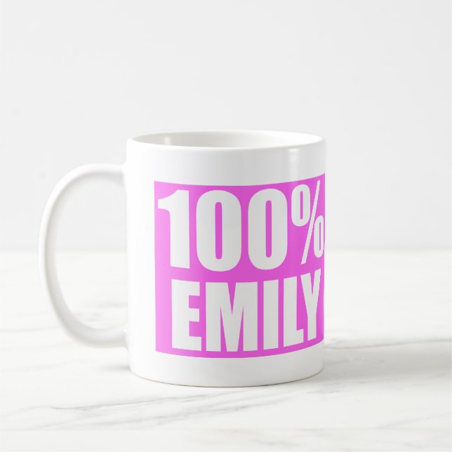Caneca De Café Nome da Emily (Esquerda)