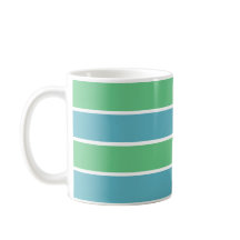 Nome da faixa azul / verde Mug