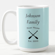 Nome da família personalizada de River House ano e