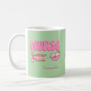 Caneca De Café Nome da Foto da Escola de Enfermagem Futuro Enferm