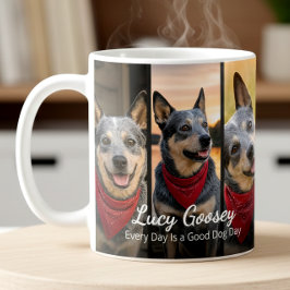 Caneca De Café Nome da Foto de Cachorro 6 Foto