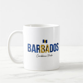 Caneca De Café Nome da Ilha Barbados | Orgulho Diário