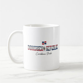 Caneca De Café Nome da Ilha Dominicana | Orgulho Diário