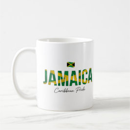 Caneca De Café Nome da Ilha Jamaica | Orgulho Diário
