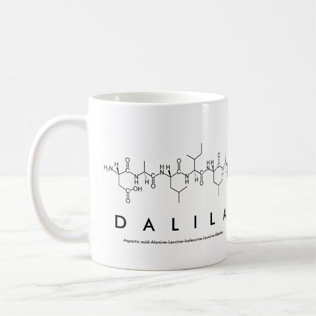 Caneca De Café Nome da película Dalila peptide (Esquerda)