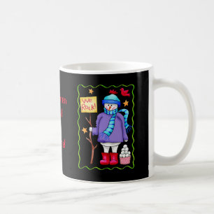Caneca De Café Nome da Regra Snowmen Personalizado Arte Snowman