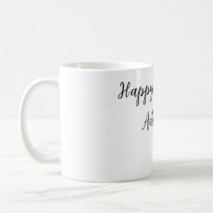 Caneca De Café Nome de adição de aniversário de feliz título míni