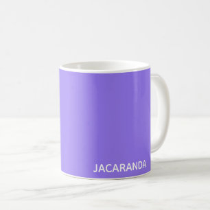 Caneca De Café Nome de cor púrpura Jacaranda