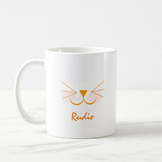 Caneca De Café Nome de Foto de Gatinho Fofo