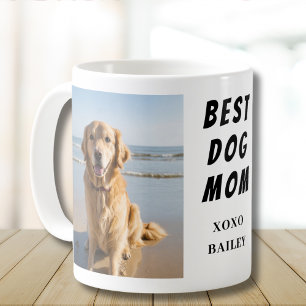 Caneca De Café Nome de Foto de Mãe de Cachorro