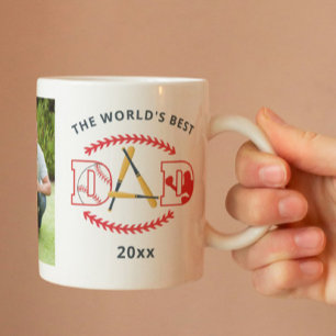 Caneca De Café Nome de Foto Personalizado do Melhor Pai do Mundo