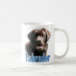 Caneca De Café Nome de labrador retriever (chocolate)