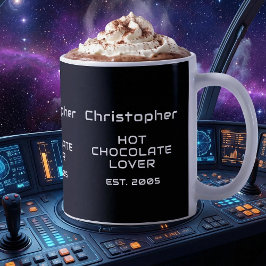 Caneca De Café Nome de Roteiro de Ficção Científica Branco Amante