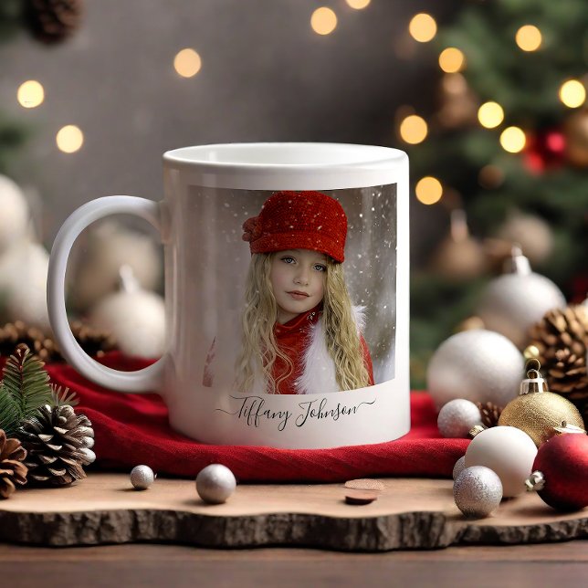 Caneca De Café Nome de Script de Caligrafia Simples Nome de Scrip (Criador carregado)