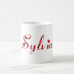 Caneca De Café Nome de Sylvia