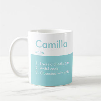 Caneca De Café Nome Definição Coffee Mug