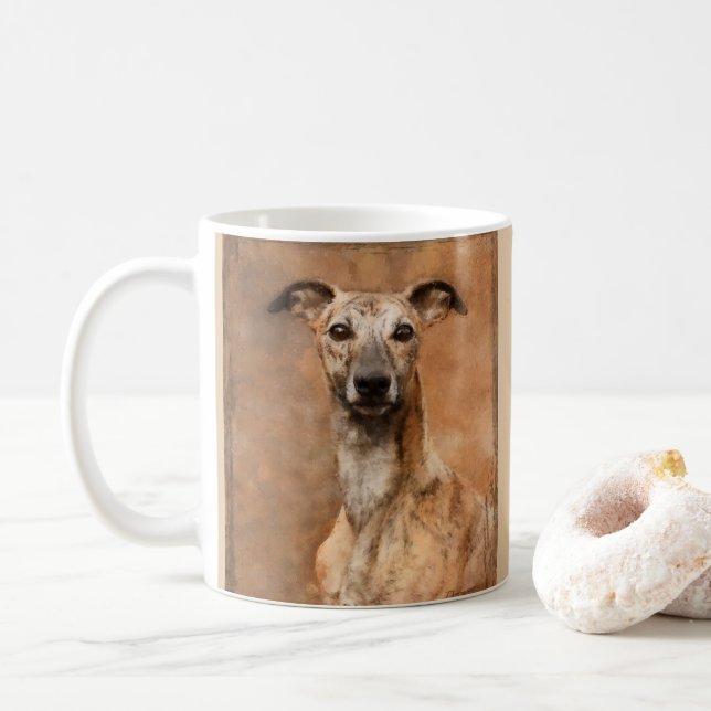 Caneca De Café Nome do Adicionar Cão de Fogão (Com Donut)