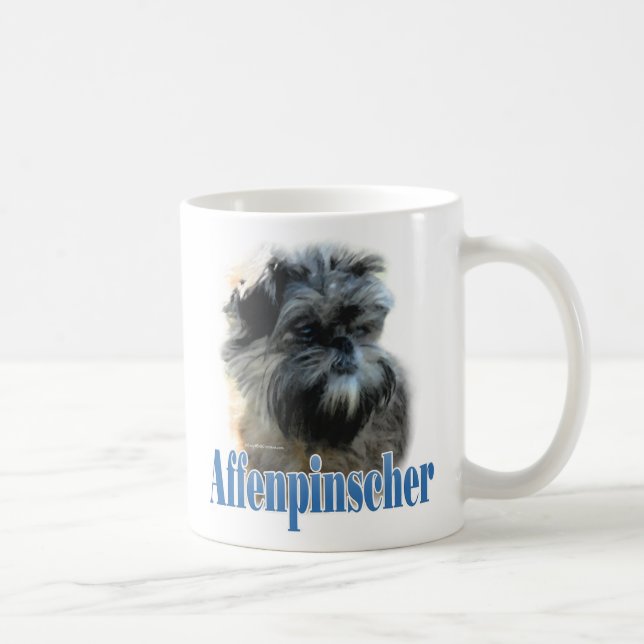 Caneca De Café Nome do Affenpinscher (Direita)