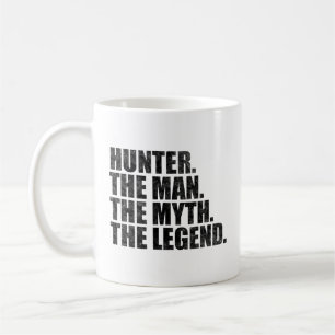 Caneca De Café Nome do caçador, O Caçador O Homem O Mito A Lenda