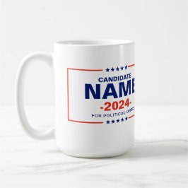 Caneca De Café Nome do Candidato Personalizado