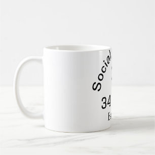 Caneca De Café nome do clube social adicionar nome do jogador dat
