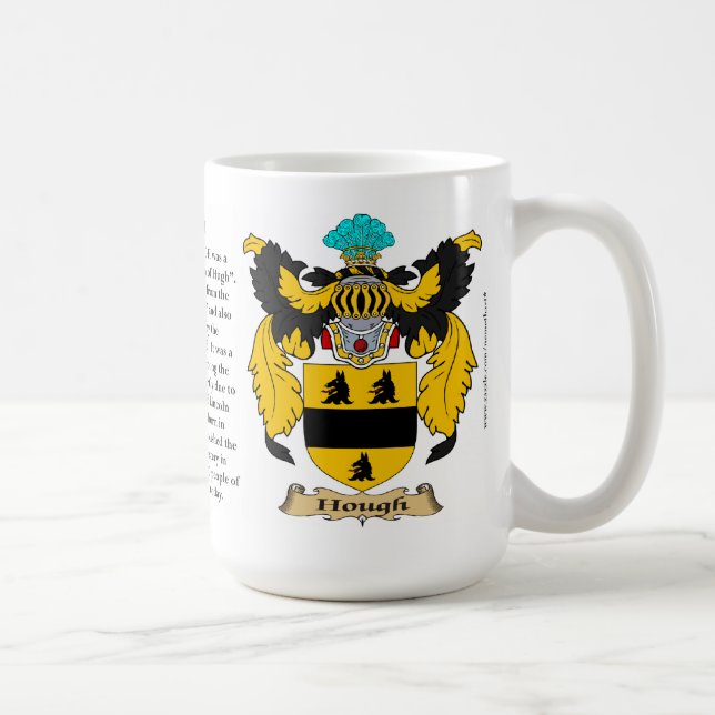 Caneca De Café Nome do Hough, a origem, o significado e a crista (Direita)